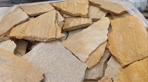 Плитняк златолит жёлтый для цоколя купить в Пыть-Яхе