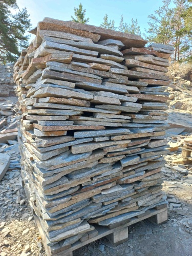 Плитняк златолит серебристый для фасада купить в Пыть-Яхе