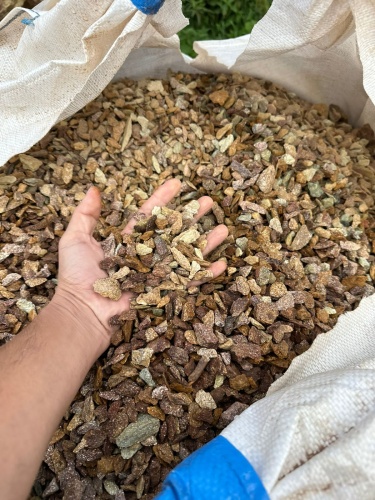 Златолит персиковый декоративная каменная крошка купить в Пыть-Яхе