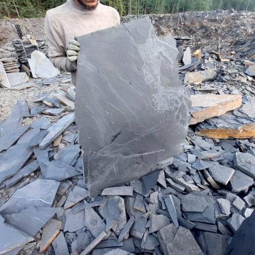 купить чёрные большие плиты камня